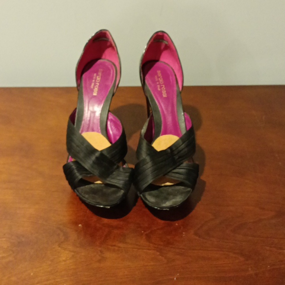 Sergio Rossi Black platform women’s heels women’s UK 40